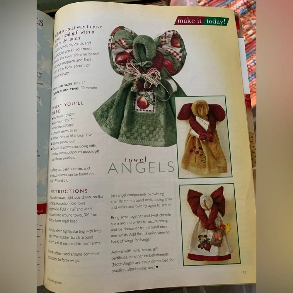 Crafts 'N Things Magazine Sewing Painting Needlepoint Crochet Jan 2005 Christmas